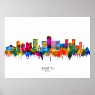 Lexington Kentucky Skyline Poster