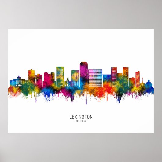 Lexington Kentucky Skyline Poster (Vorne)