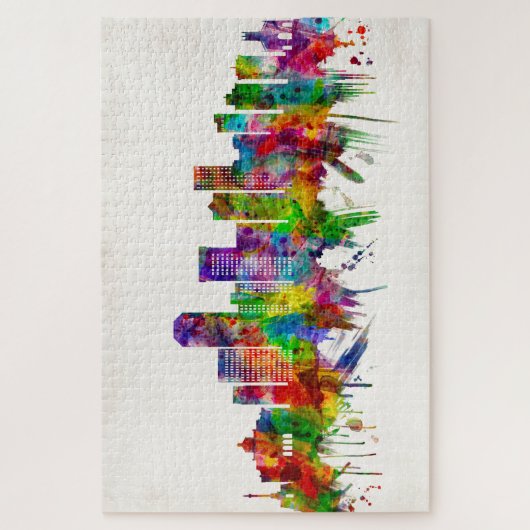 Lexington Kentucky Skyline Puzzle (Vertikal)