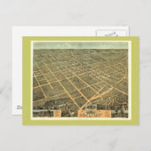 Lexington KY 1871 Antike Panoramakarte Postkarte (Vorne/Hinten)