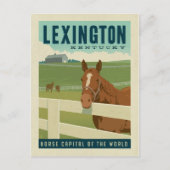 Lexington, KY | Hauptstadt der Pferde Postkarte (Vorderseite)