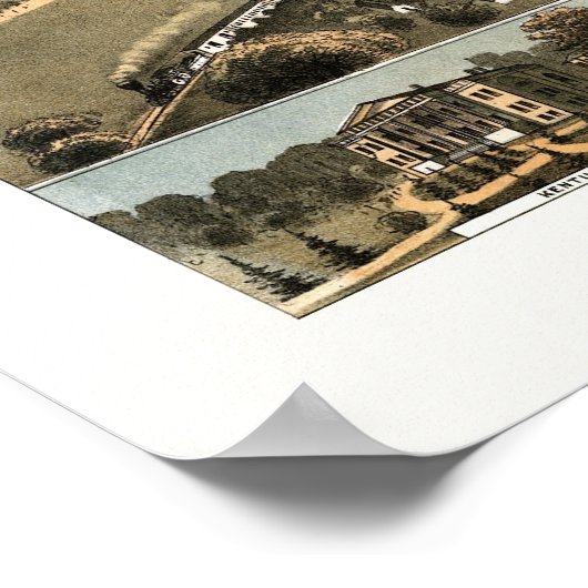 Lexington, KY Panoramic Map - 1871 Poster (Ecke)