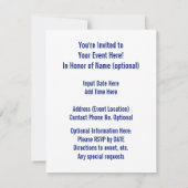 Lexington KY| Pferd Kentucky Blue Kentucky Blue Einladung (Rückseite)