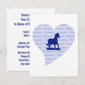 Lexington KY| Pferd Kentucky Blue Kentucky Blue Einladung (Vorne/Hinten)