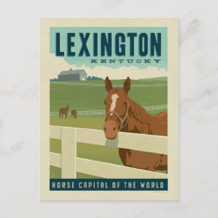 Lexington, KY   Pferdehauptstadt der Welt Postkarte