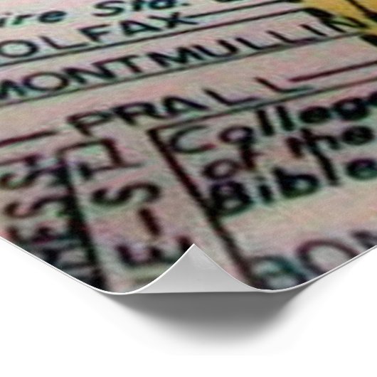 Lexington, KY Vintag Map Poster (Ecke)