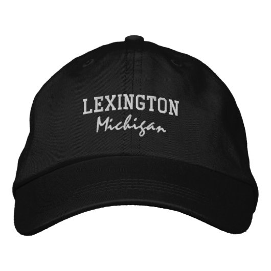 Lexington Michigan bestickte Baseballmütze Baseballkappe (Vorderseite)