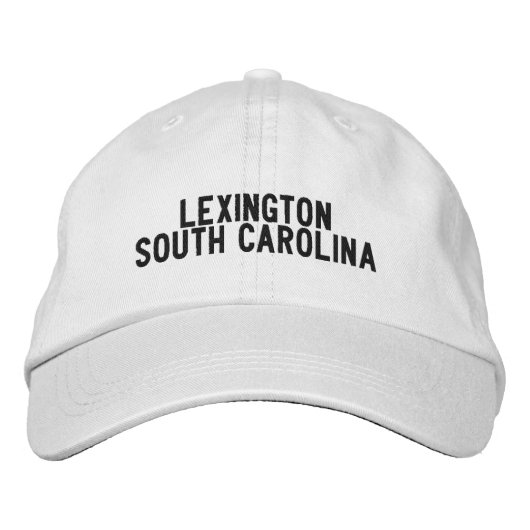 Lexington, South Carolina Hat Bestickte Baseballkappe (Vorderseite)