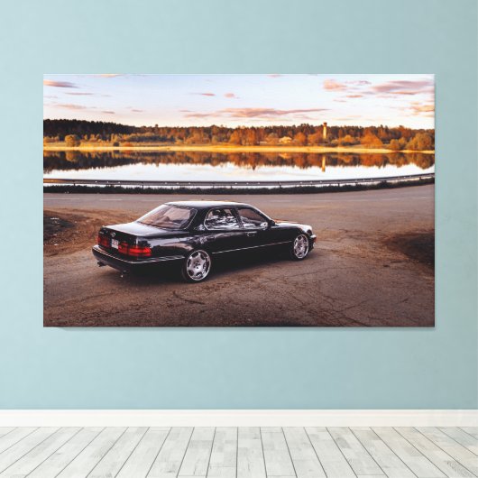 Lexus LS400 Leinwanddruck (Insitu (Holzboden))