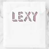 Lexy Aufkleber (Tasche)
