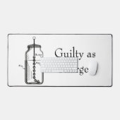 Leyden Jar Guilty als angeklagt Schreibtischunterlage (Tastatur & Maus)