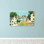 Leyden Street View, First Street in New England Leinwanddruck (Insitu (Holzboden))