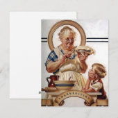 Leyendecker Erntedank Feiertagskarte (Vorne/Hinten)