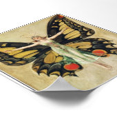 Leyendecker - Schmetterlingsfrau Poster (Ecke)