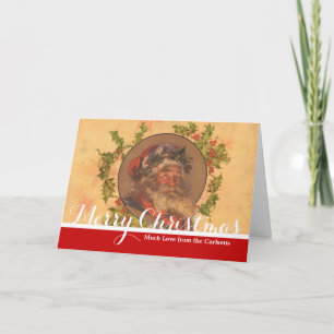 Leyendecker Weihnachtsmann Antik Viktorianisch Feiertagskarte