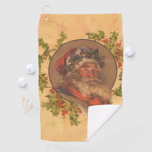 Leyendecker Weihnachtsmann Antik Viktorianisch Golfhandtuch