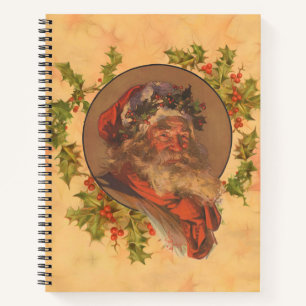 Leyendecker Weihnachtsmann Antik Viktorianisch Notizblock