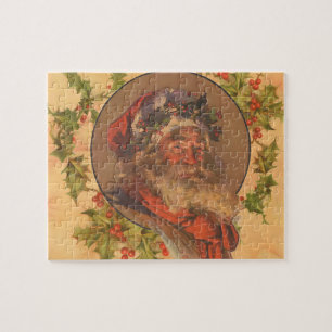 Leyendecker Weihnachtsmann Antik Viktorianisch Puzzle