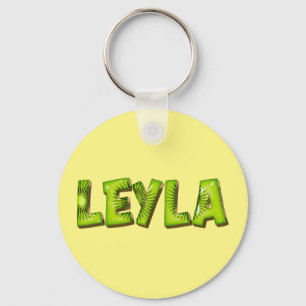 Leyla Name Kiwi Design Schlüsselanhänger