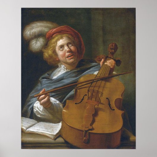 Leyster - Cello Player Poster (Vorne)