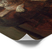 Leyster - ein Junge und ein Mädchen mit einer Katz Poster (Ecke)