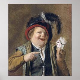 Leyster - Ein Kartenspieler Poster