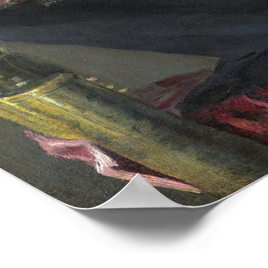 Leyster - Selbstportrait Poster (Ecke)