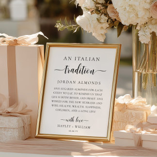 Leyton Eine italienische Tradition Zucker Mandeln Poster