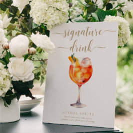 Leyton Gold Modernes Minimal Signature Drink Zeich Poster