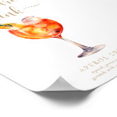 Leyton Gold Modernes Minimal Signature Drink Zeich Poster (Ecke)