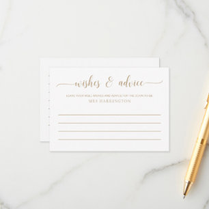 Leyton Gold Wünsche und Ratschläge Begleitkarte