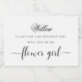 Leyton Minimal Blume Gir Vorschlag Flasche Etikett (Einzelnes Label)