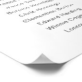 Leyton Modern Minimal 12 Tischplatinen Poster (Ecke)