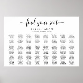 Leyton Modern Minimal 24 Tischplatinen Poster