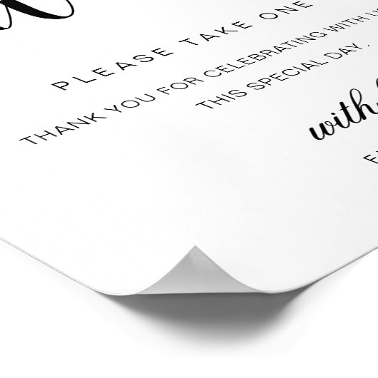 Leyton Modern Minimal Gefälligkeitssigne Poster (Ecke)