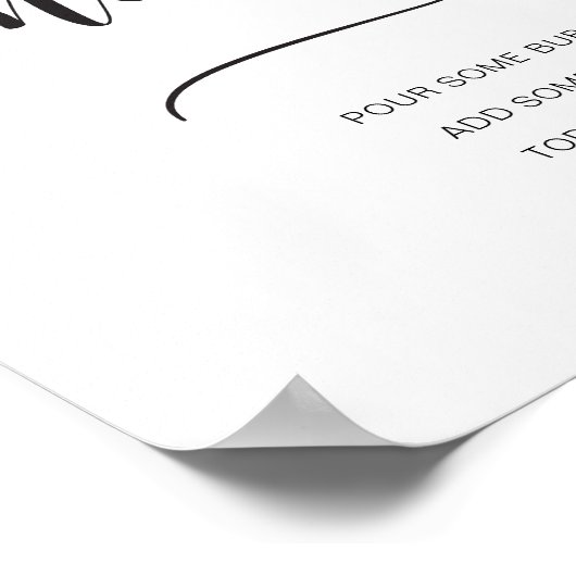 Leyton Modern Minimal Mimosa Bar Sign Poster (Ecke)