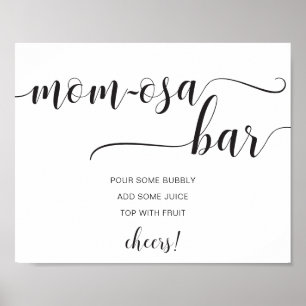 Leyton Modern Minimal Momosa Bar Schild