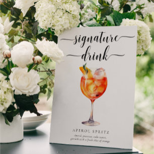 Leyton Modern Minimal Signature Drink Zeichen Poster