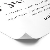 Leyton Moderne minimale Liebe ist süße Gefallen Ze Poster (Ecke)