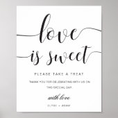 Leyton Moderne minimale Liebe ist süße Gefallen Ze Poster (Vorne)