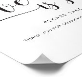 Leyton Moderne minimale Liebe ist süße Gefallen Ze Poster (Ecke)