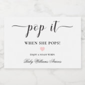 Leyton Moderner Minimaler Pop Frische Weinkultur Schaumweinetikett (Einzelnes Label)