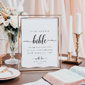 Leyton Sign Our Bible Wedding Guest Book Poster