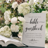 Leyton Sign Our Bible Wedding Guestbook Poster
