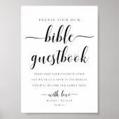 Leyton Sign Our Bible Wedding Guestbook Poster (Vorne)