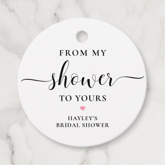 Leyton von meiner Dusche zu deiner Seife Geschenkanhänger (Vorderseite)