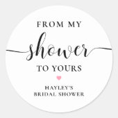 Leyton von meiner Dusche zu deiner Seife Runder Aufkleber (Vorderseite)