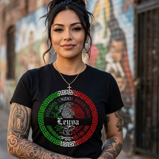 Leyva Nachname Mexiko Emblem Shirt