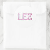 LEZ RUNDER AUFKLEBER (Tasche)