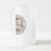 Lezbi Nerdy Frosty Mug Mattglas Bierglas (Vorderseite Links)